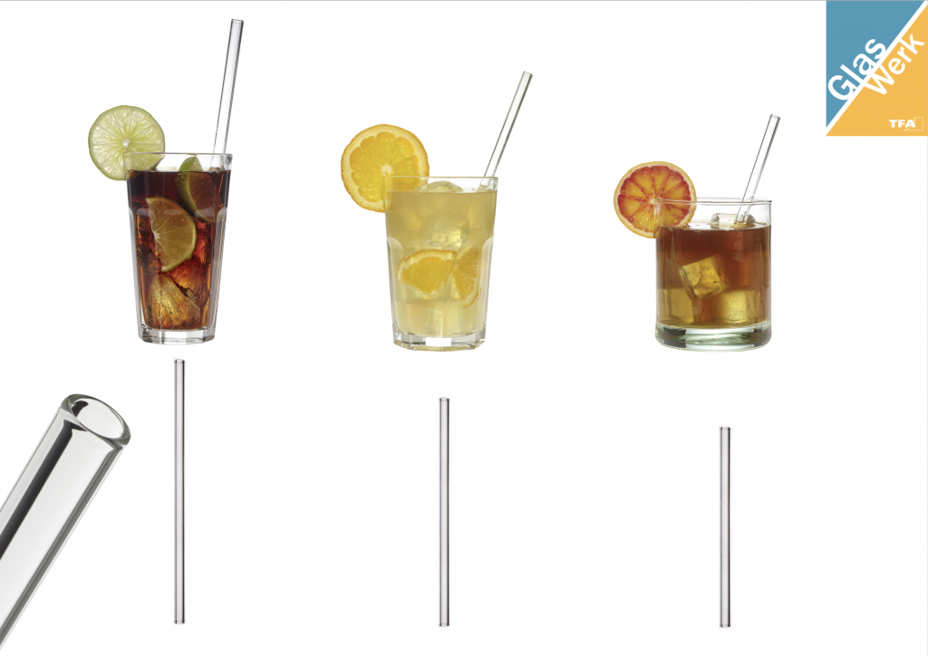 glass drinking straws